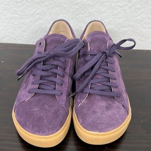 NWOT 37 Birkenstock purple suede shoes